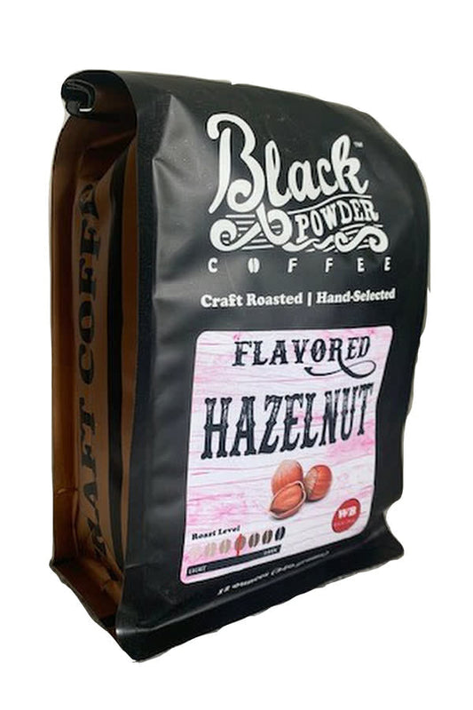 Black Powder Coffee Flavored - Hazelnut - Whole Bean