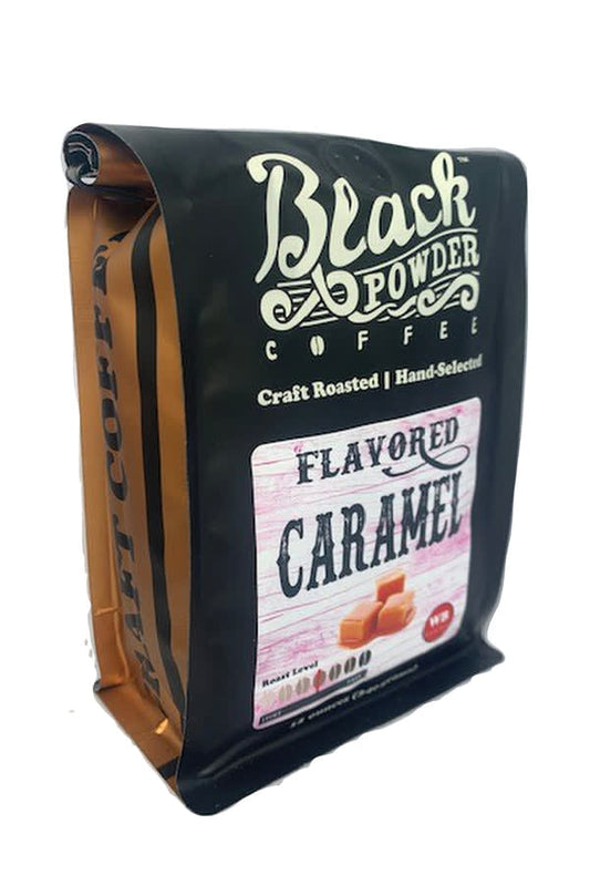 Black Powder Coffee Flavored - Caramel - Whole Bean