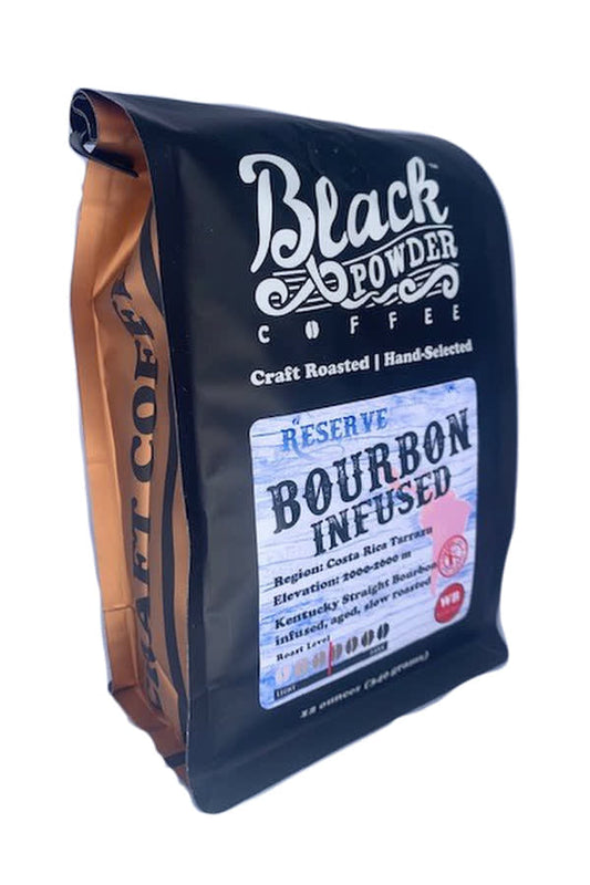 Black Powder Coffee Infused - Whole Bean - Bourbon - Reserve