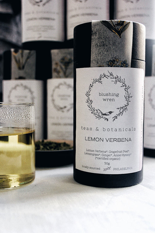 blushing wren Lemon Verbena - 100g Canister