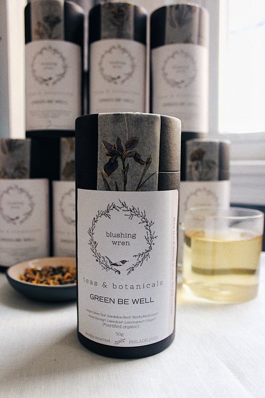 blushing wren Green Be Well - 100g Canister