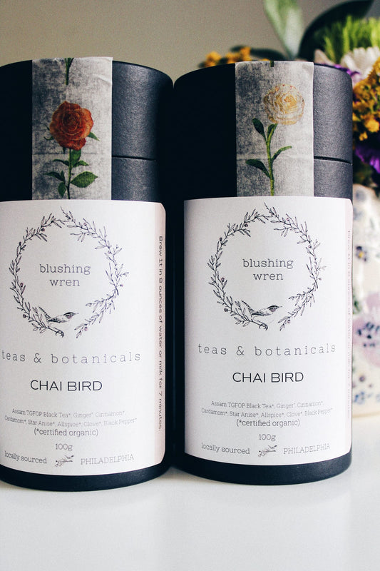 blushing wren Chai Bird - 100g Canister