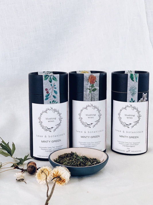 blushing wren Minty Green - 100g Canister