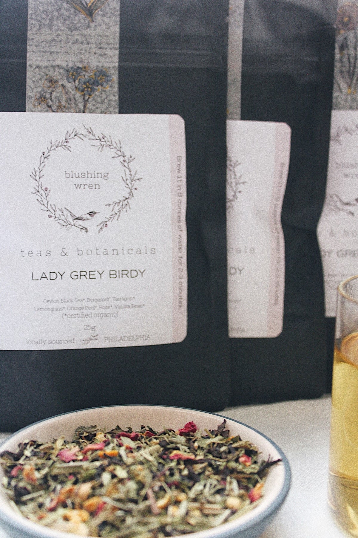 blushing wren Lemon Grey Birdy - 50g Pouch