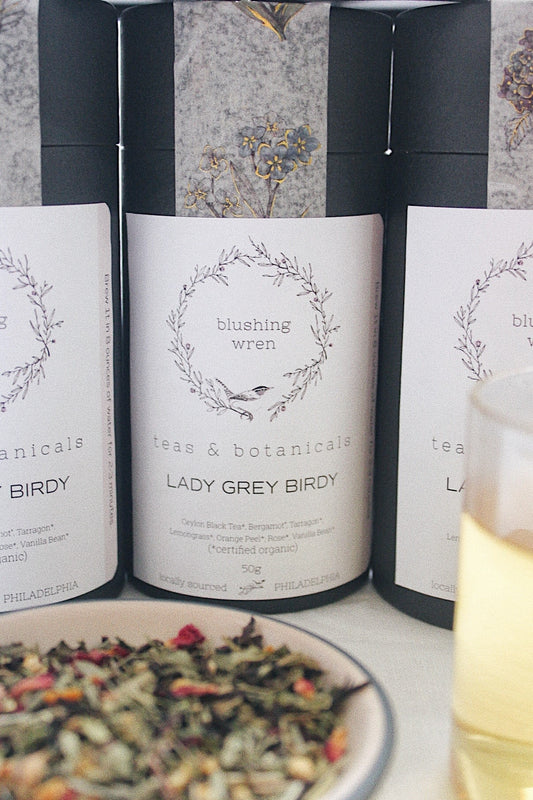 blushing wren Lemon Grey Birdy - 100g Canister