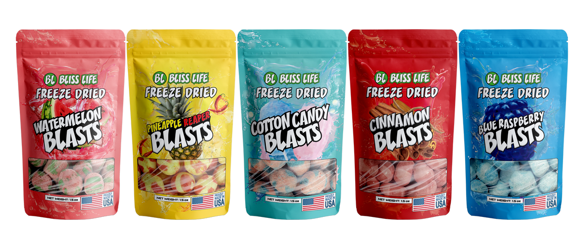 Freeze Dried Candy Blasts - Melt in your Mouth like Cotton Candy 30ctpineapplereaper