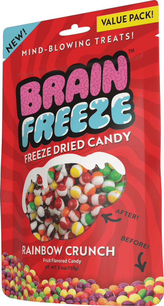 Brain Freeze Freeze Dried Candy - Rainbow Crunch