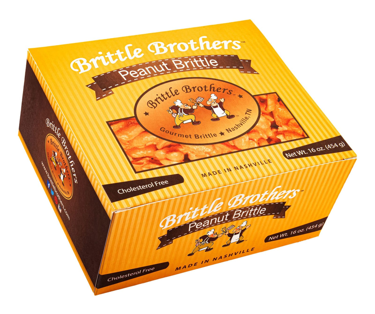 Brittle Brothers Peanut Brittle - 16 oz box