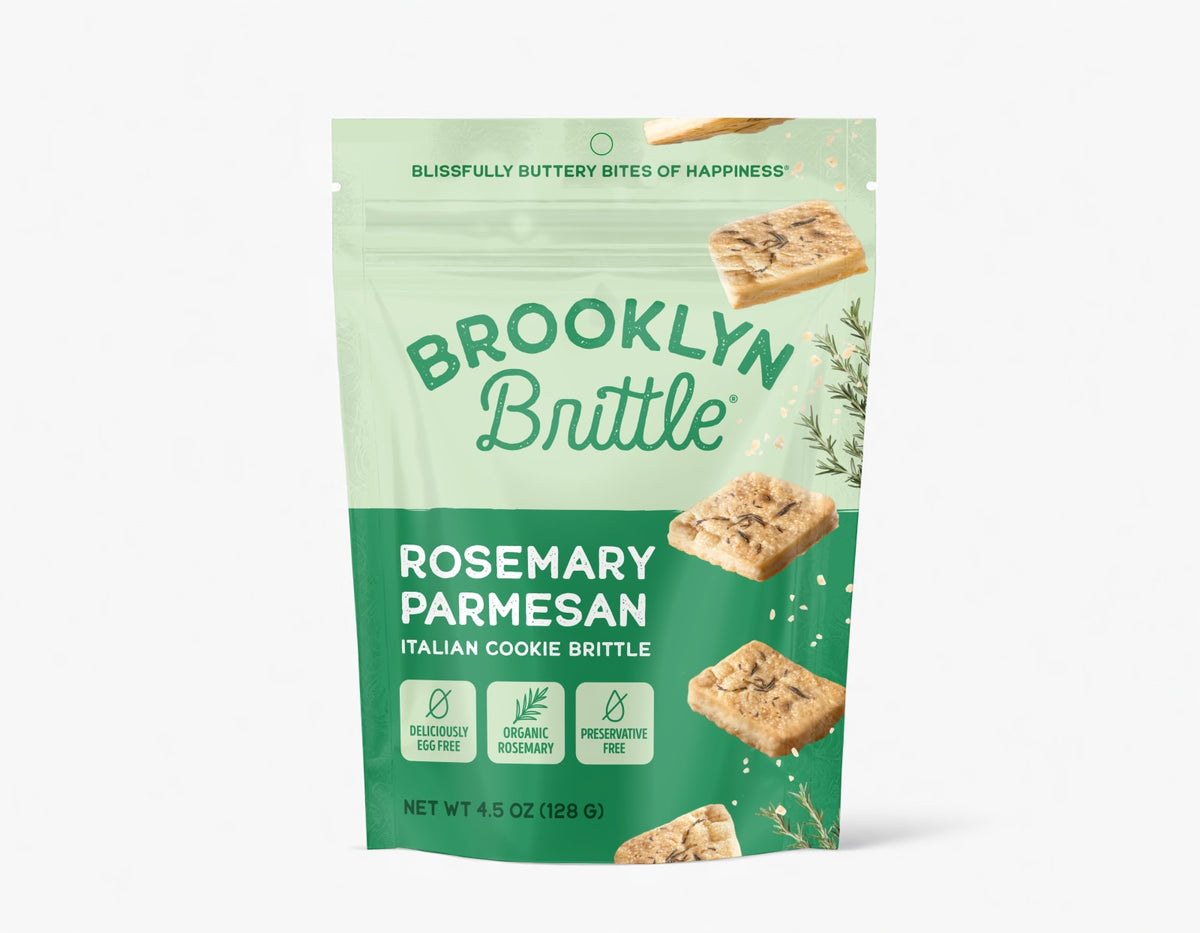 Brooklyn Brittle Italian Cookie Brittle - Pouch Bag , Rosemary Parmesan