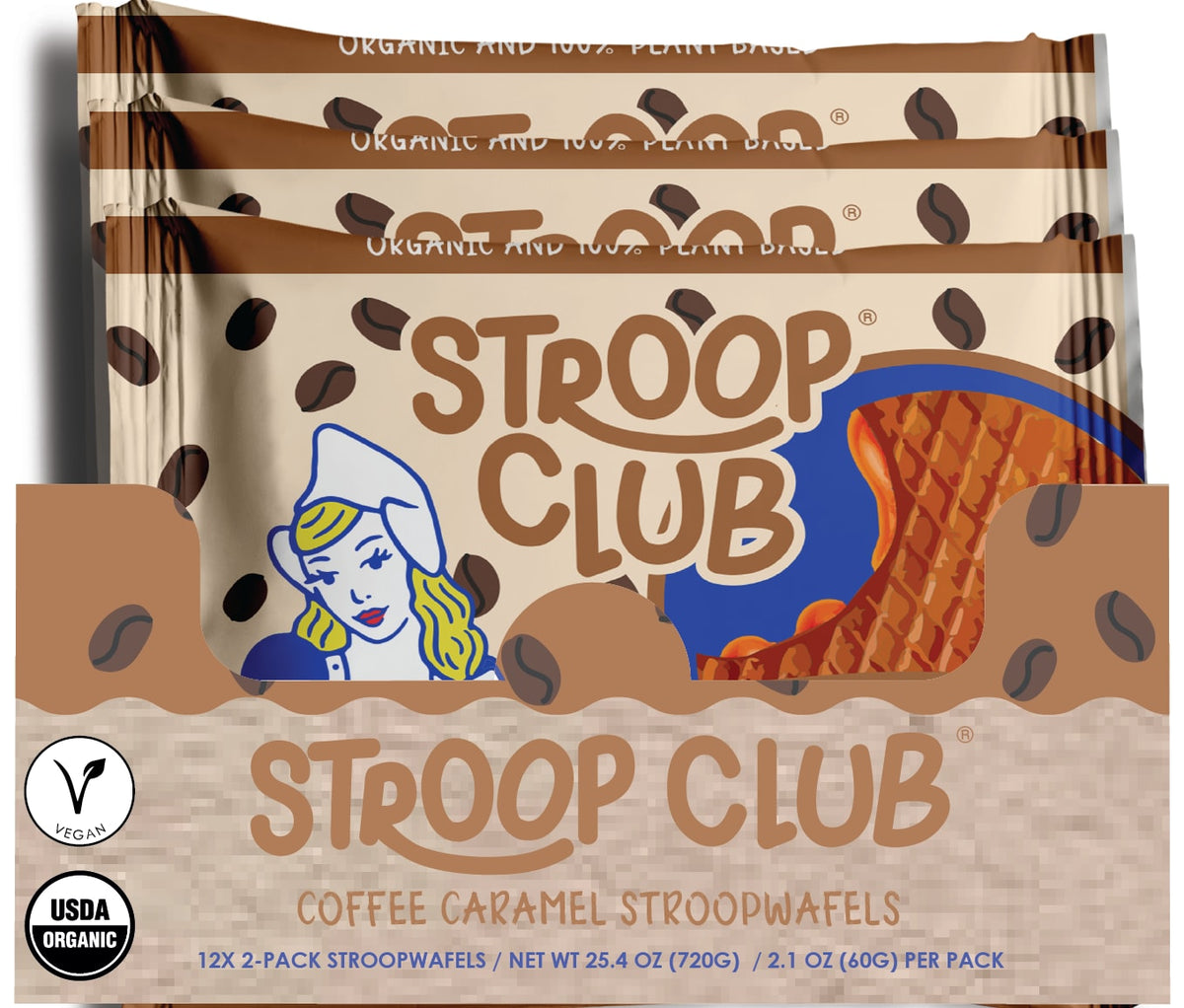 Organic and Plant Based Stroopwafel 2-Pack COF12X2MC