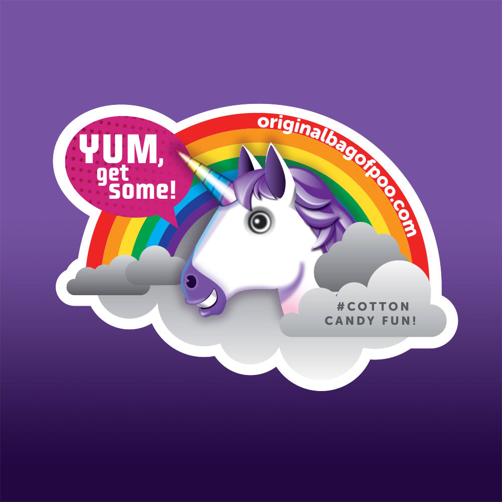 The Original Bag of Poo - Unicorn Cotton Candy 3001-CS