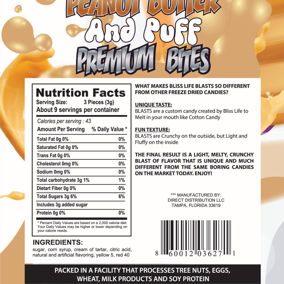 PB&J Premium Bites - Premium Freeze Dried PB&J Candy 30ctpbjmarshmallow