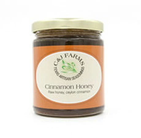C & J Farms Infused Raw Honey - Cinnamon
