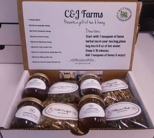 C & J Farms Gift Sets - A Gift of Tea & Honey