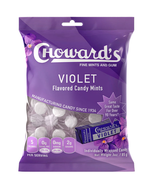 C. Howard Company Candy Mints 3oz Peg Bag - Violet