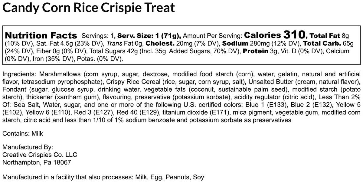 Halloween/Fall Candy Corn Rice Crispie Treats