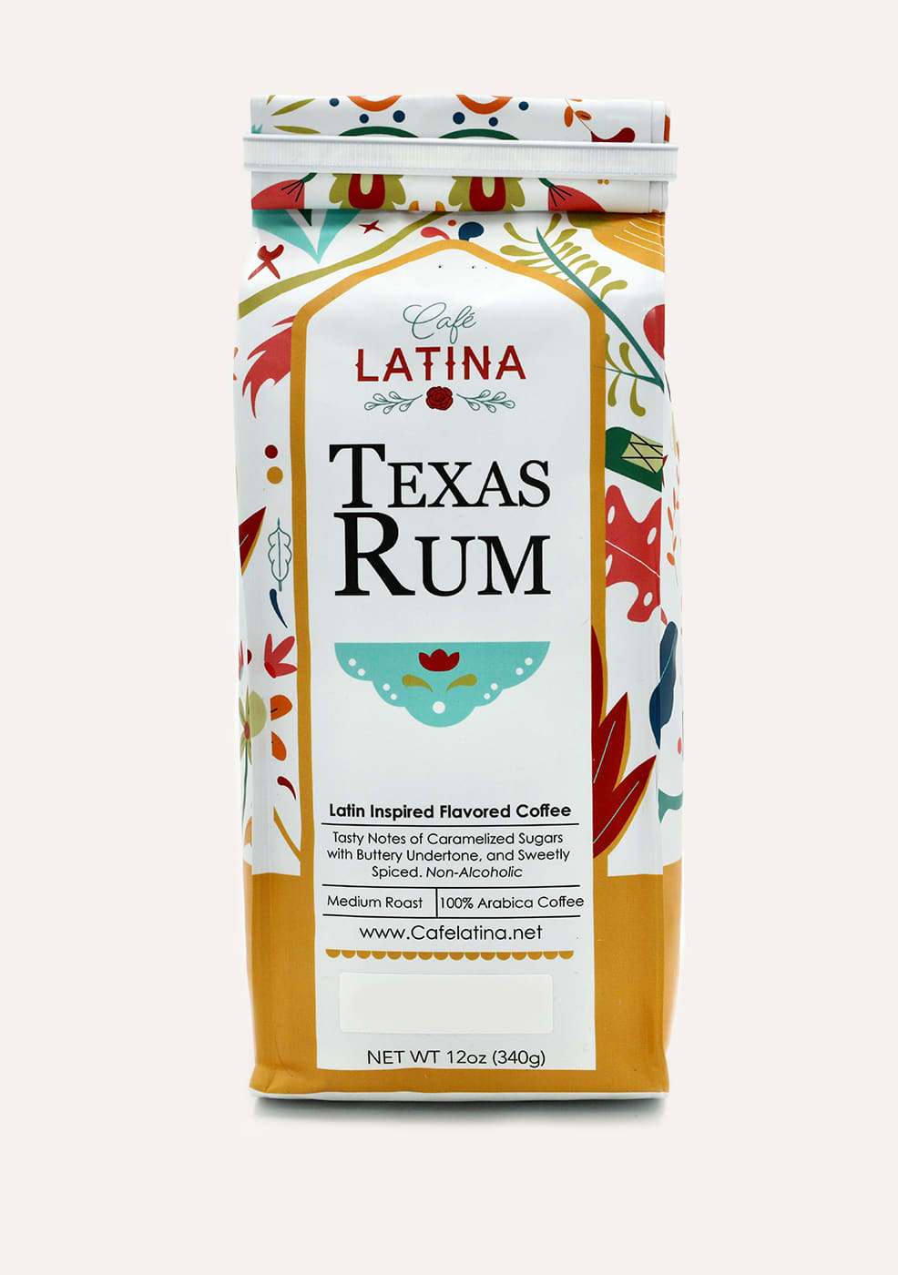 Café Latina Texas Rum Ground Coffee 12 oz