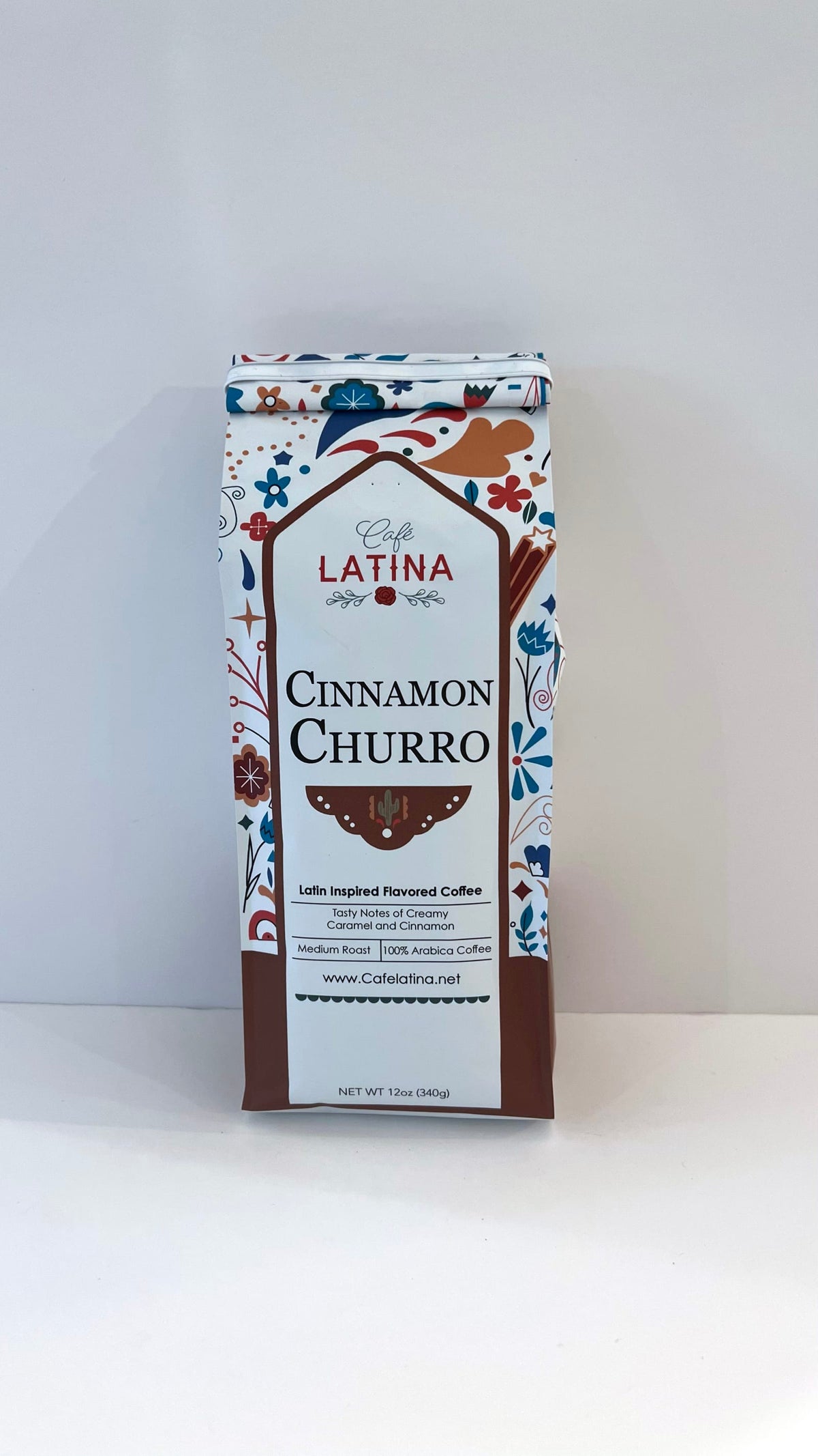 Café Latina Cinnamon Churro Ground Coffee 12 oz