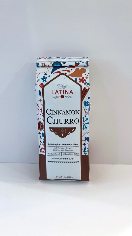 Café Latina Cinnamon Churro Ground Coffee 12 oz
