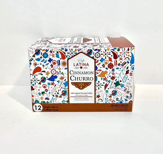 Café Latina Cinnamon Churro 12 ct Single Serve Pods