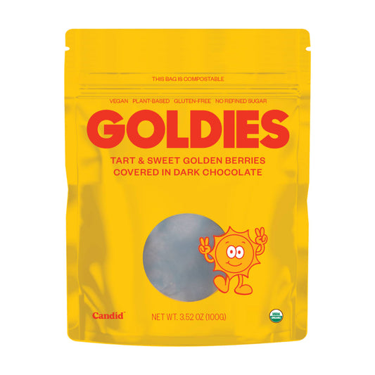 Candid GOLDIES - Dark chocolate covered golden berries