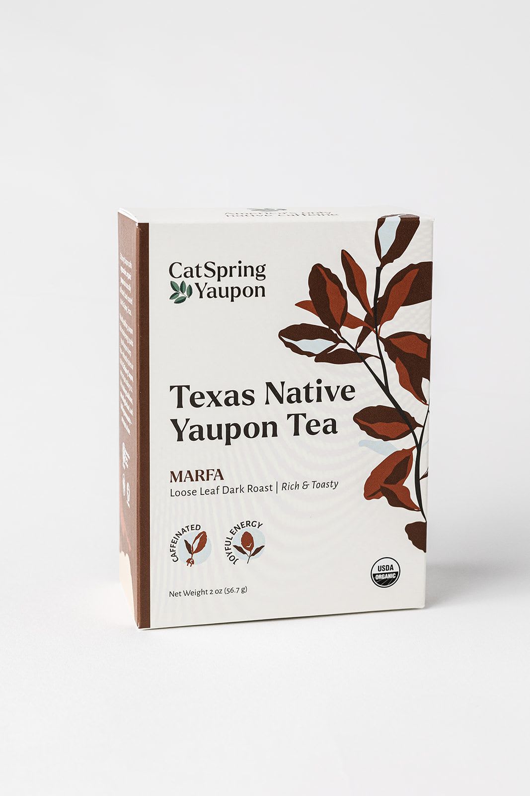 CatSpring Yaupon Yaupon Tea for Retail - Loose Leaf, Marfa Dark Roast