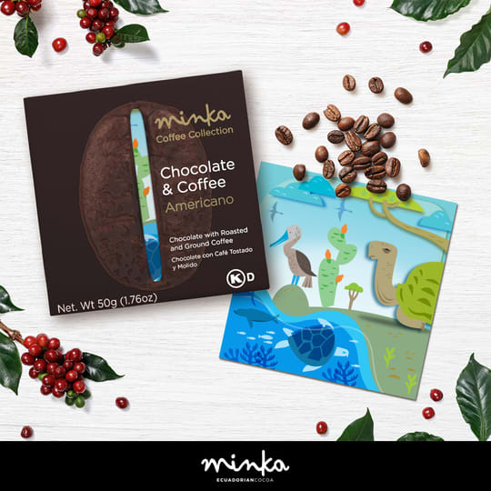Organic Chocolate Bar - Americano - Coffee Collection