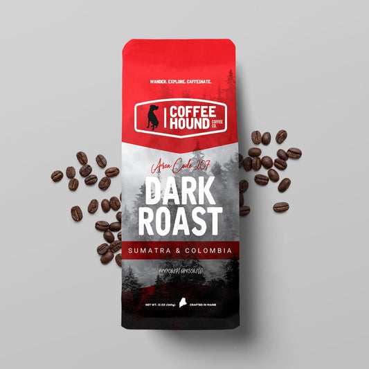 Coffee Hound 12 oz Ground Coffee - Area Code 207 - Dark Roast
