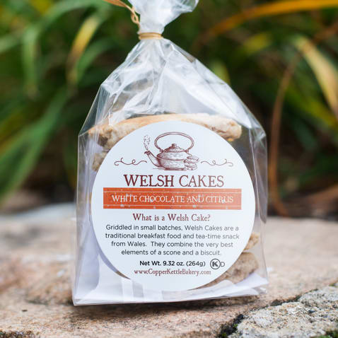 Copper Kettle Bakery Welsh Cakes - White Chocolate and Citrus