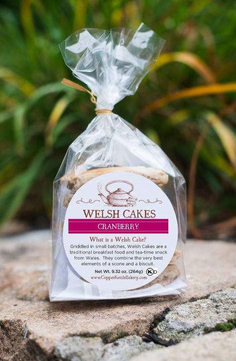 Copper Kettle Bakery Welsh Cakes - Cranberry