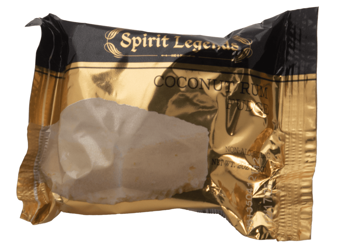 Country Fresh Food & Confections Spirit Legends - 2oz Fudge Display - Coconut Rum