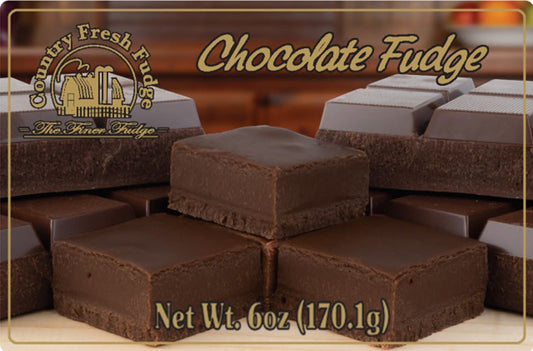 Country Fresh Food & Confections Country Fresh Fudge - 6oz Tray - Chocolate