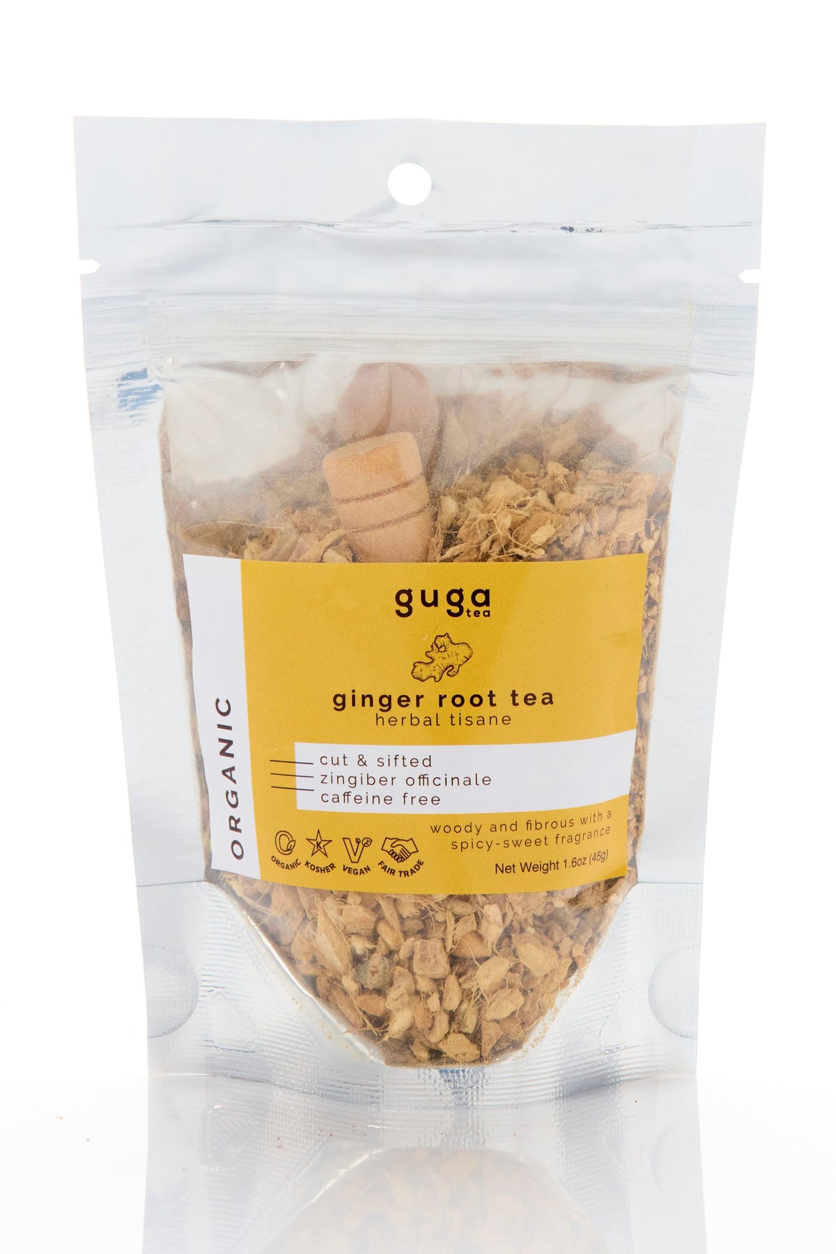 Ginger Root Tea - Cut & Sifted - Certified Organic 00850030056177