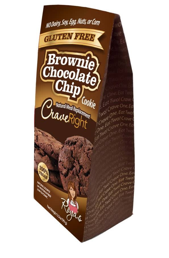 CraveRight Brownie Chocolate Chip Cookies - 3.5oz