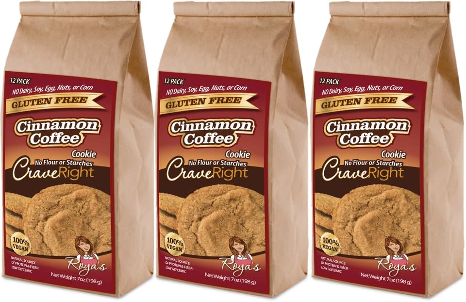 CraveRight Cinnamon Coffee Cookies - 7oz