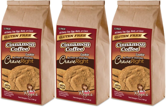 CraveRight Cinnamon Coffee Cookies - 7oz