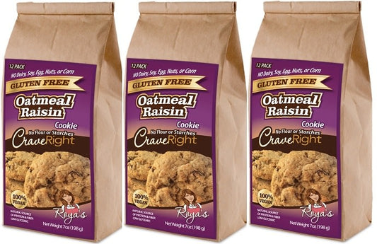 CraveRight Oatmeal Raisin Cookies - 7oz