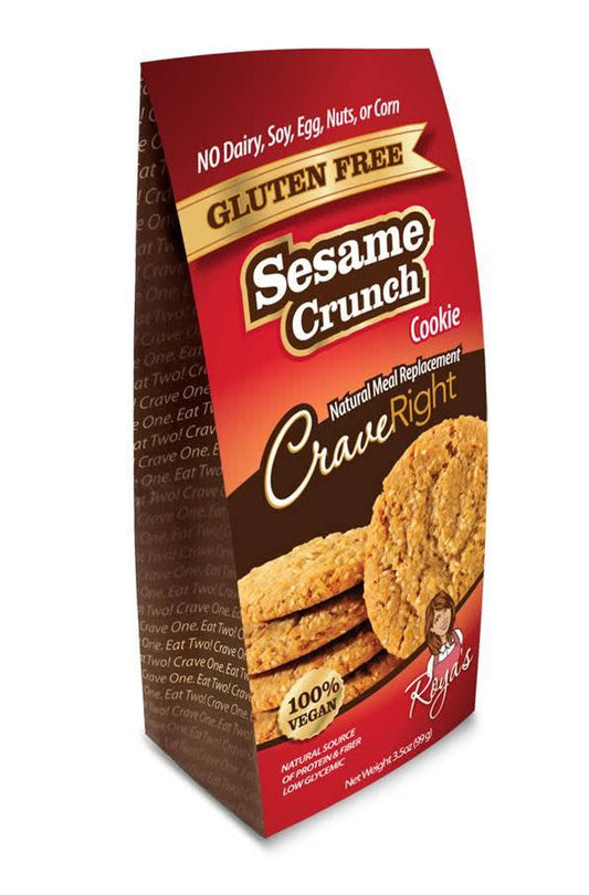 CraveRight Sesame Crunch Cookies - 3.5oz