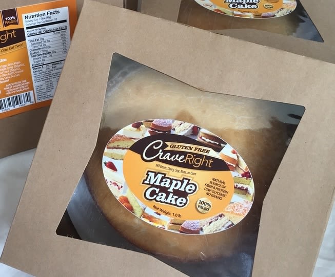 CraveRight Paleo Maple Cake