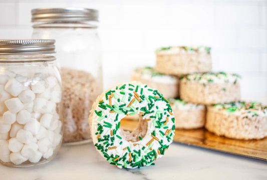 Creative Crispies Co St. Patty's Day Donut Rice Crispie Treats