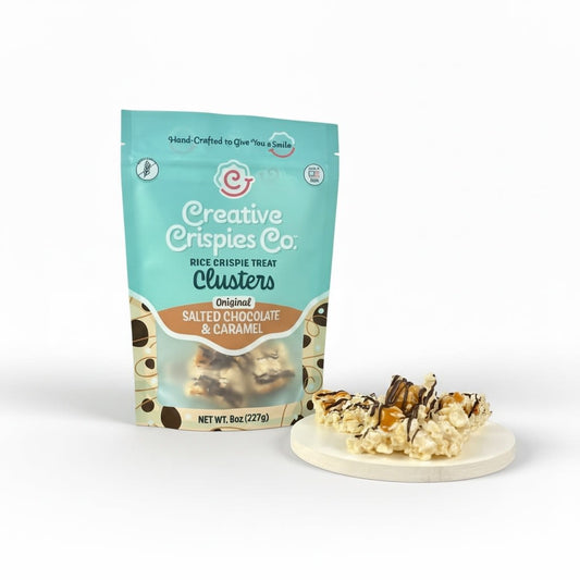 Creative Crispies Co Dark Chocolate, Caramel & Sea Salt Crispie Clusters - 8oz