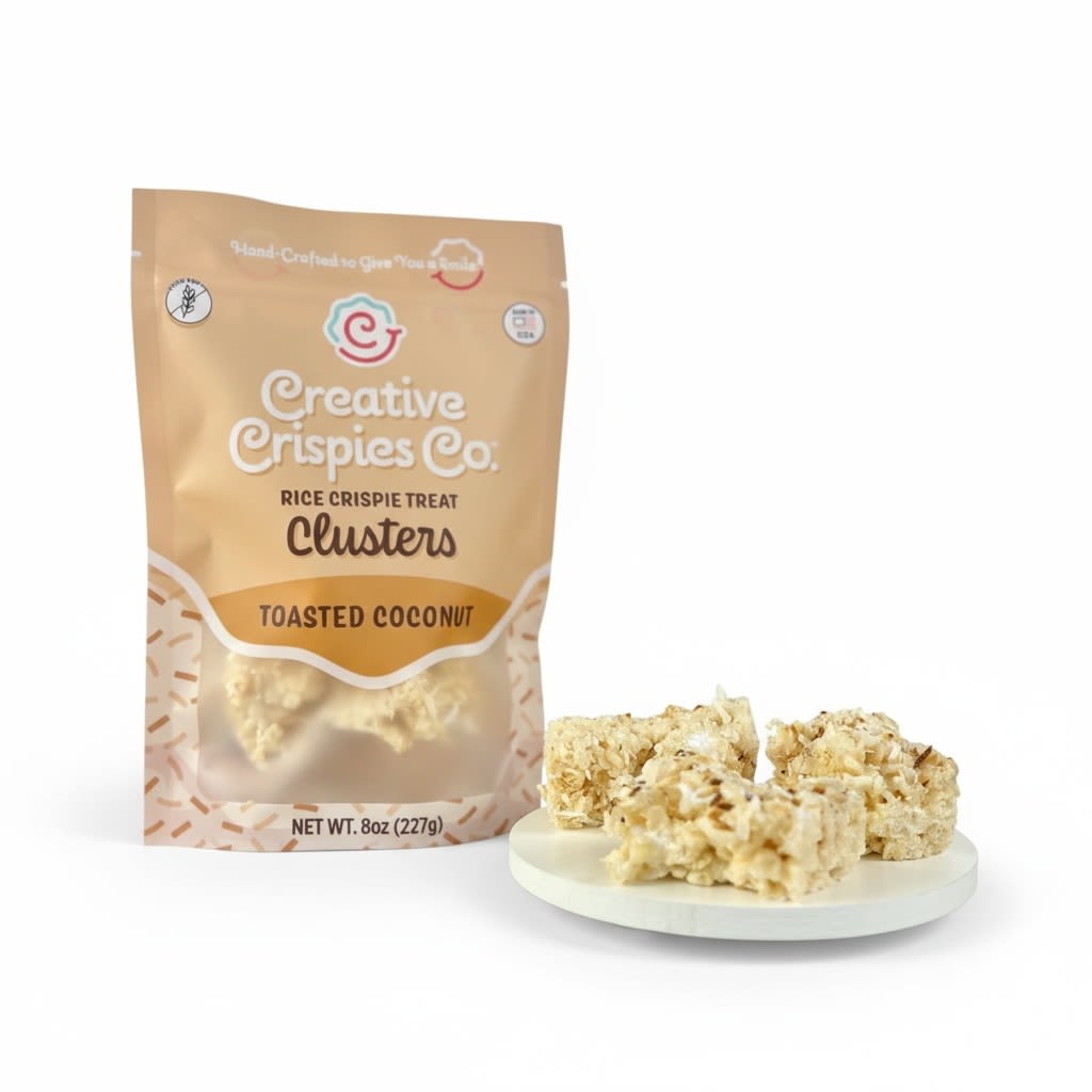 Creative Crispies Co Toasted Coconut Crispie Clusters - 8oz