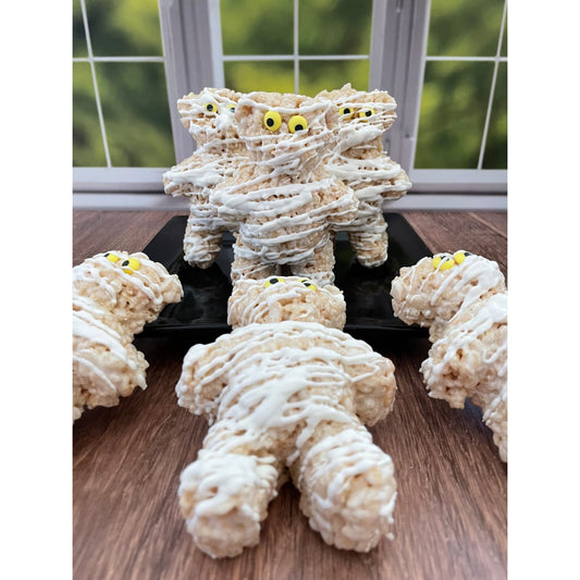 Creative Crispies Co Halloween Mummy Bear Rice Crispie Treats