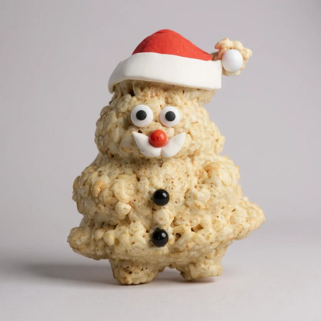 Creative Crispies Co Christmas Rice Crispie Treats - Santa Clause