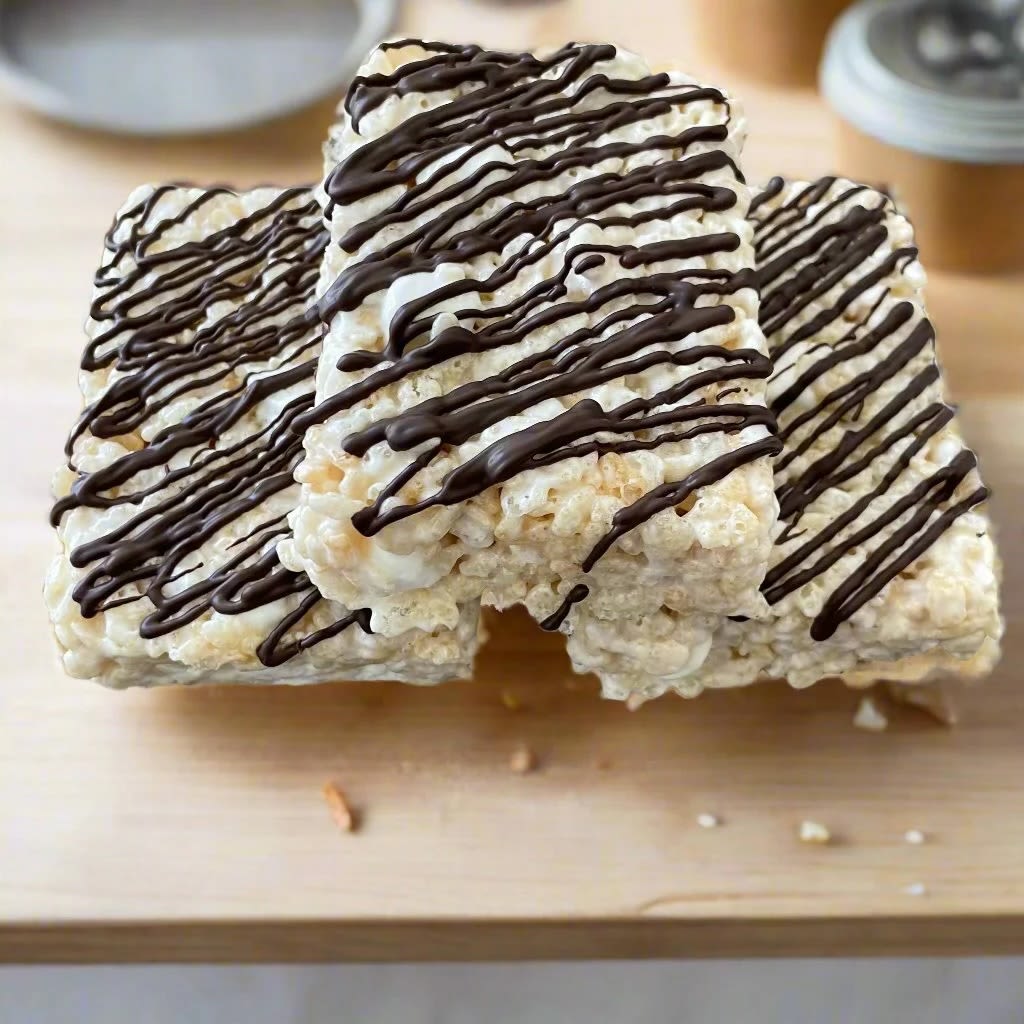 Creative Crispies Co Drizzled Rice Crispie Treats - Dark Chocolate