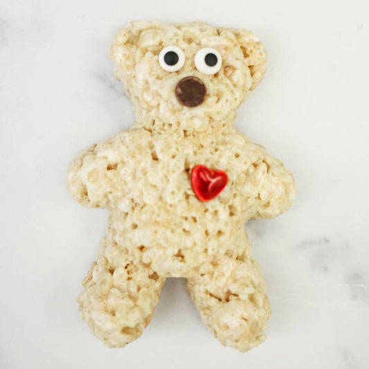 Creative Crispies Co Valentine's Day Bear Rice Crispie Treats