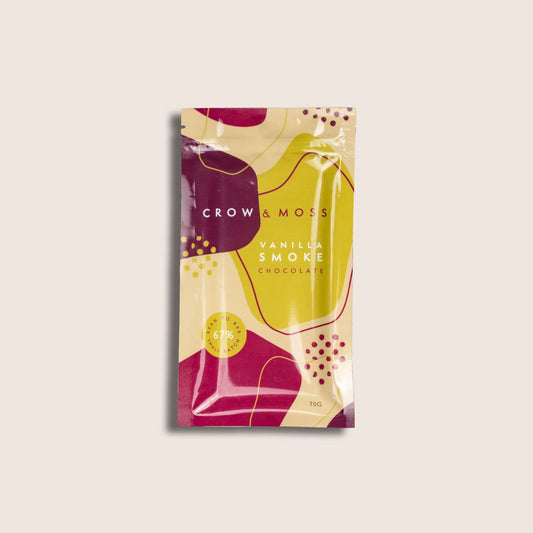 Crow & Moss Chocolate Vanilla Smoke 69% Chocolate Bar