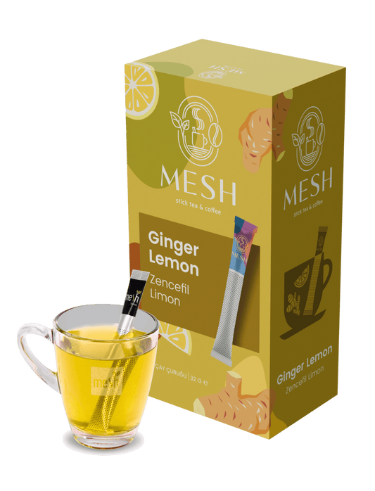 Cup Sticks Ginger Lemon Tea Mesh Sticks (16 Servings)