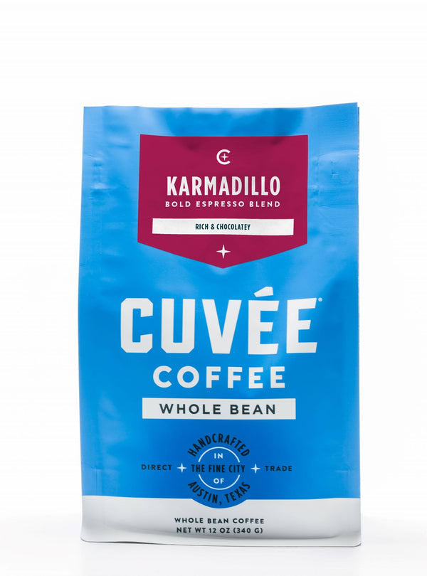 Cuvée Coffee 12oz Whole Bean Coffee Blend - Karmadillo Dark Espresso