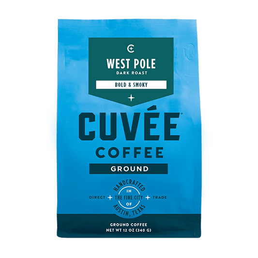 Cuvée Coffee 12oz Ground Coffee Blend - West Pole Dark Roast
